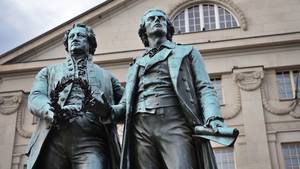 Goethe-Schiller-Denkmal in Weimar