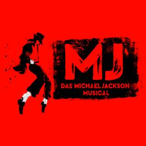 MJ – Das Michael Jackson Musical: Keyvisual mit tanzender Silhouette und Logo