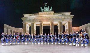 Pipes-and-Drums-Band beim Berlin Tattoo in der Max Schmeling Halle 